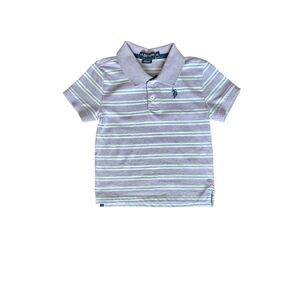 U.S. Polo Assn. Purple and White Polo Shirt Casual Sporty Style